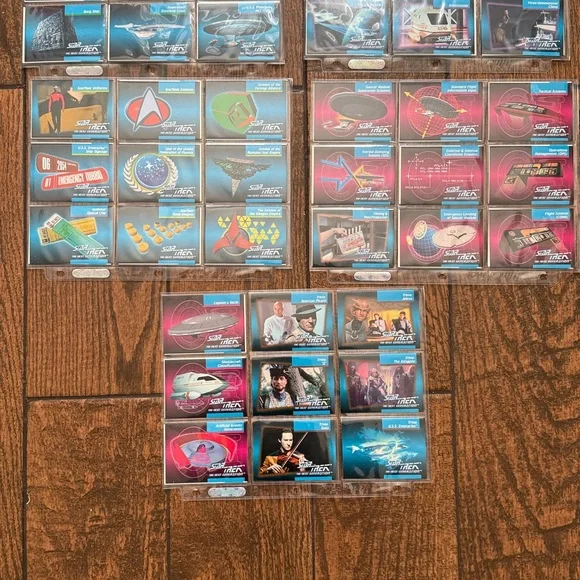 1992 Impel Star Trek TNG Inaugural Edition Complete Base Set #1-120 - Picture 5 of 17